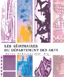 Les séminaires du département des arts revue annuelle 2023 N°2